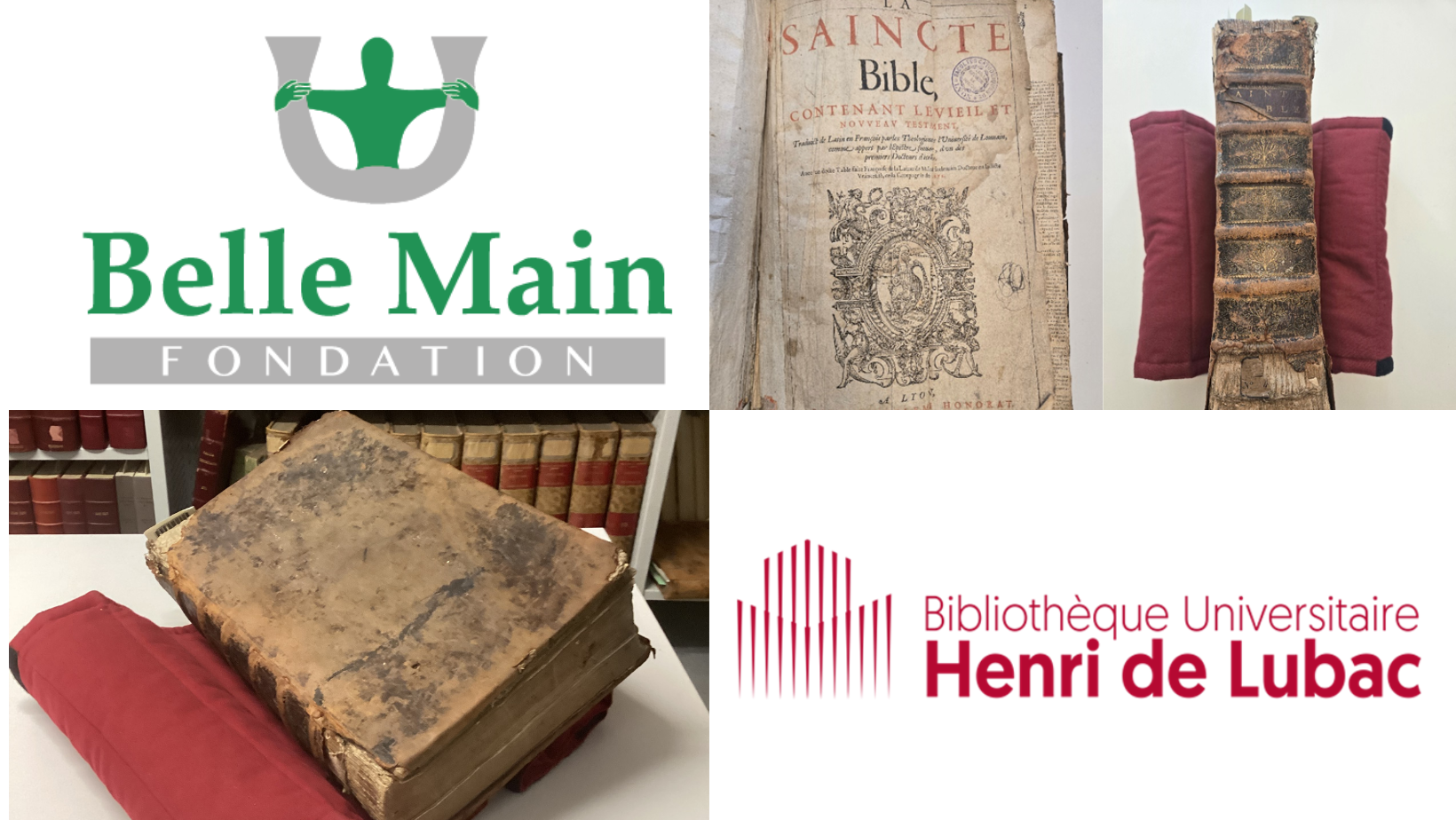 Une Bible restaur&eacute;e gr&acirc;ce &agrave; la Fondation Belle-Main